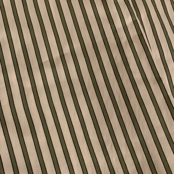 VINCE
Till Stripe Cropped Button Down Tops       Color: Off White Multi - Picture 3 of 10